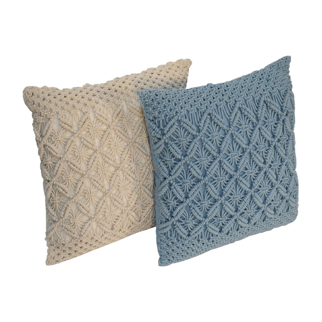 Cote Furniture | Lira Cushion Set of 2 - Blue and White Cushions IN3019