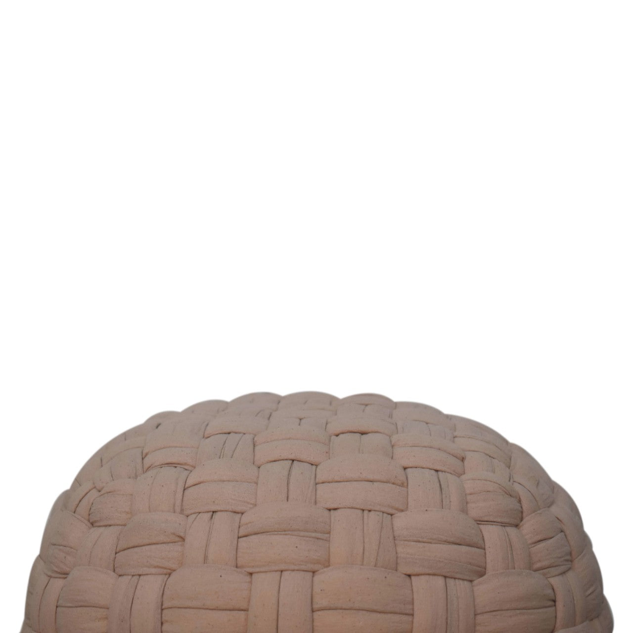 Cote Furniture | Tube Weave Pouffe - Cream Footstools, Stools IN3058