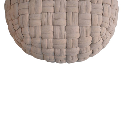 Cote Furniture | Tube Weave Pouffe - Cream Footstools, Stools IN3058