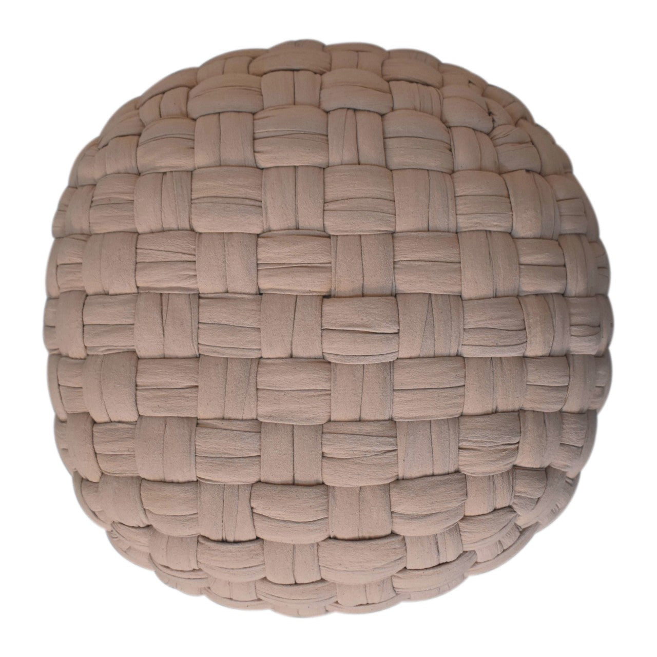 Cote Furniture | Tube Weave Pouffe - Cream Footstools, Stools IN3058