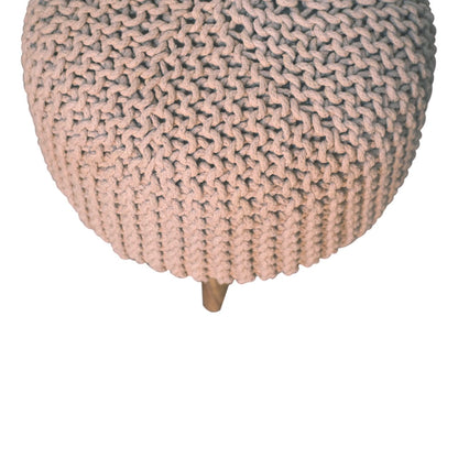 Cote Furniture | Keeva Round Footstool - Beige  Keeva, Footstools IN3066