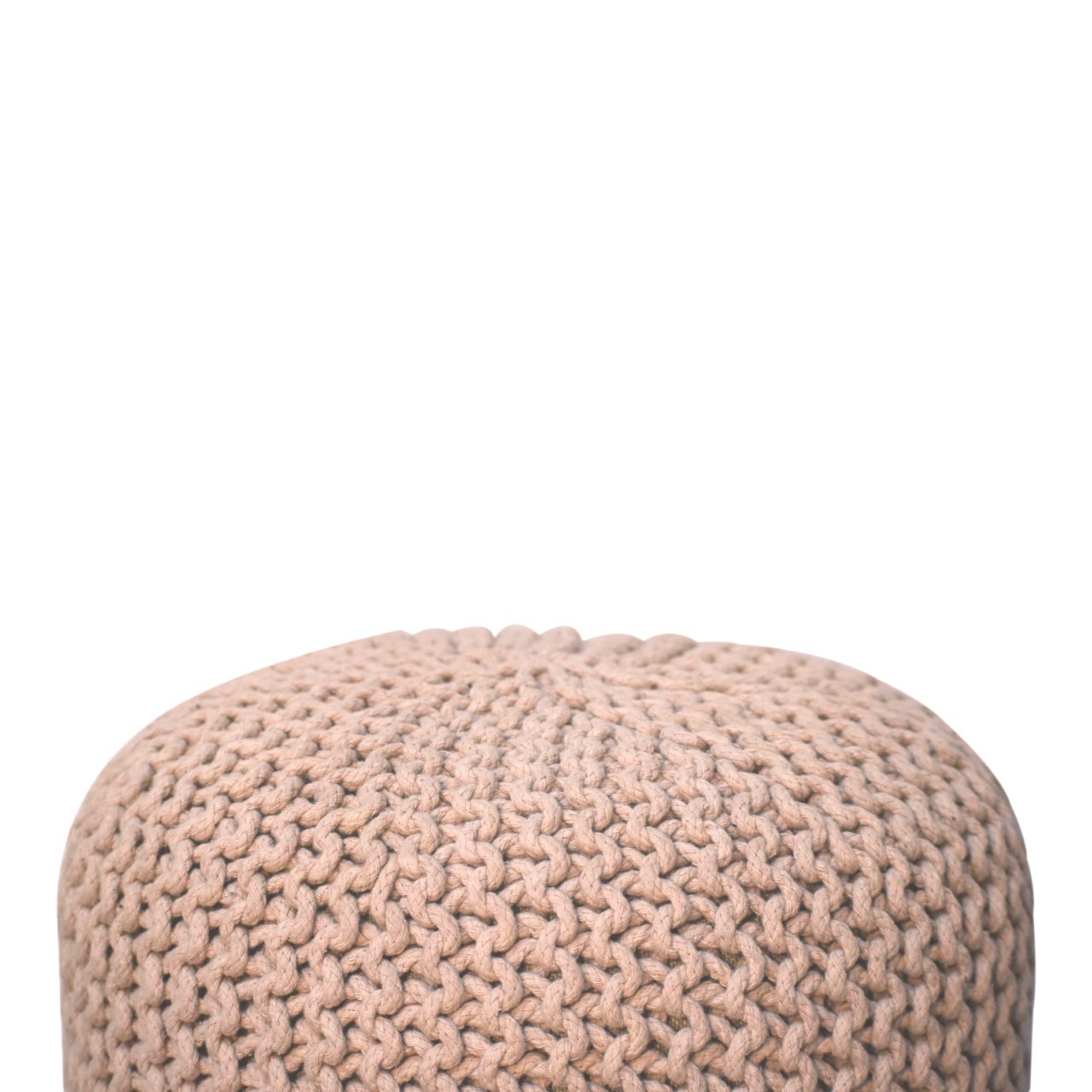 Cote Furniture | Keeva Round Footstool - Beige  Keeva, Footstools IN3066