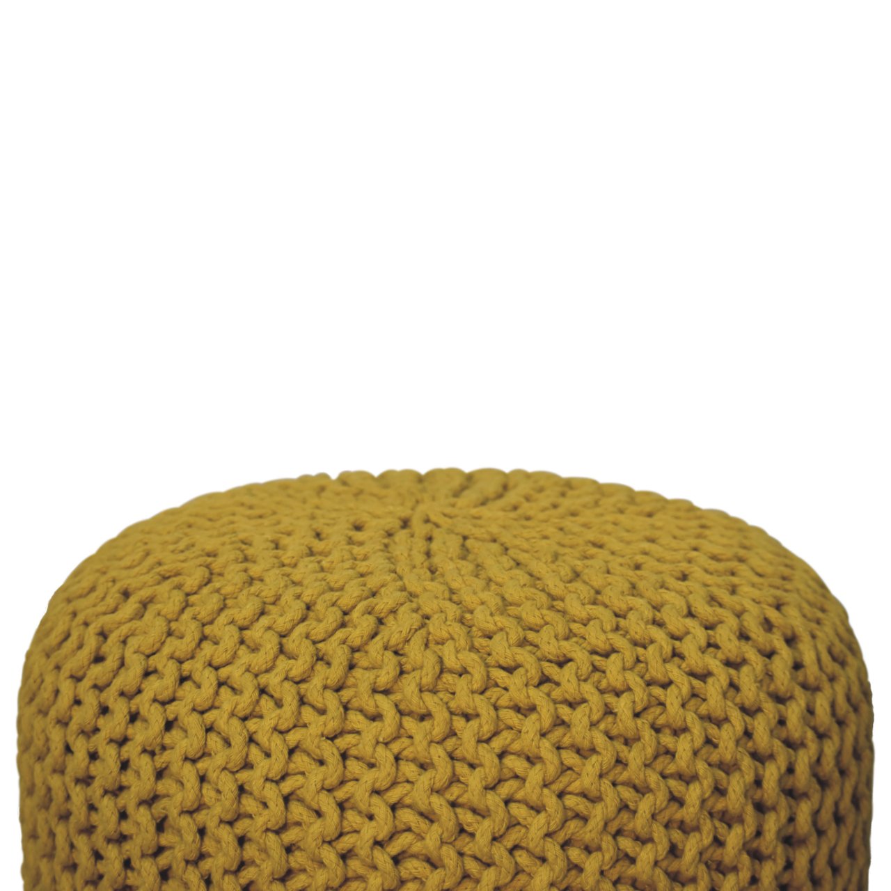 Cote Furniture | Keeva Round Footstool - Mustard  Keeva, Footstools IN3067