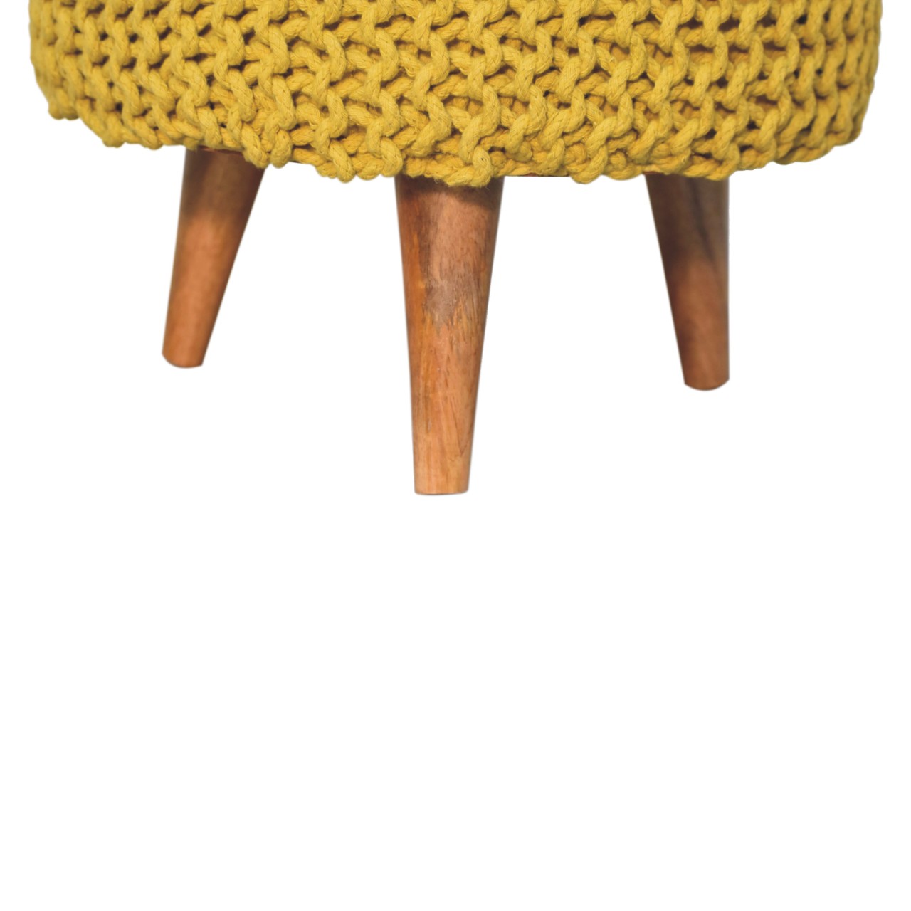 Cote Furniture | Keeva Round Footstool - Mustard  Keeva, Footstools IN3067