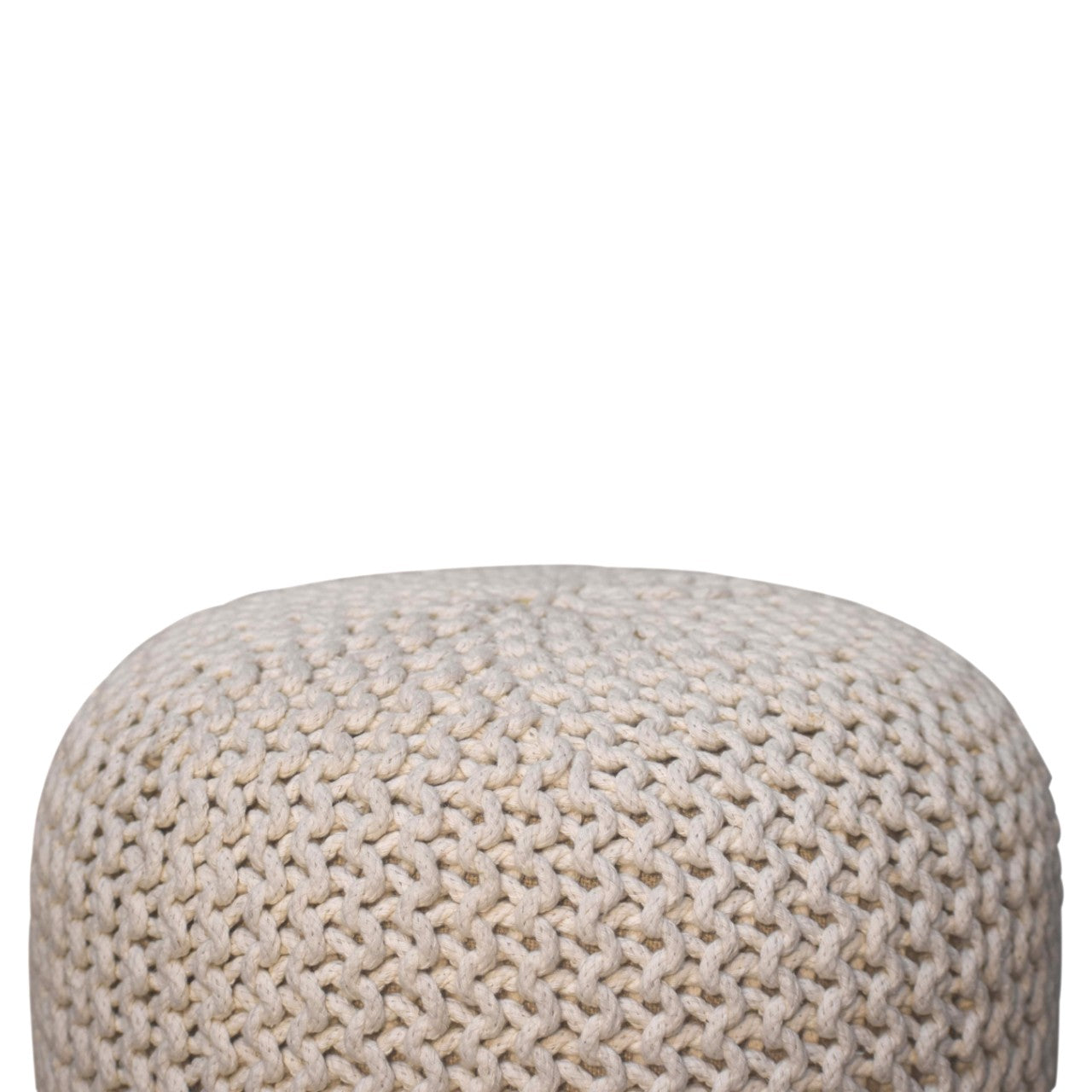 Cote Furniture | Keeva Round Footstool - White  Keeva, Footstools IN3068