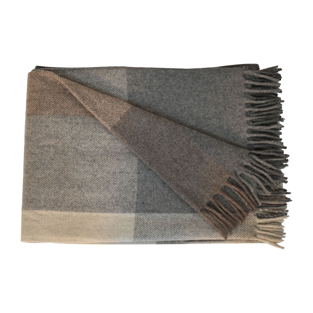 Cote Furniture | Selin Woolen Throw - Grey Throws IN3085