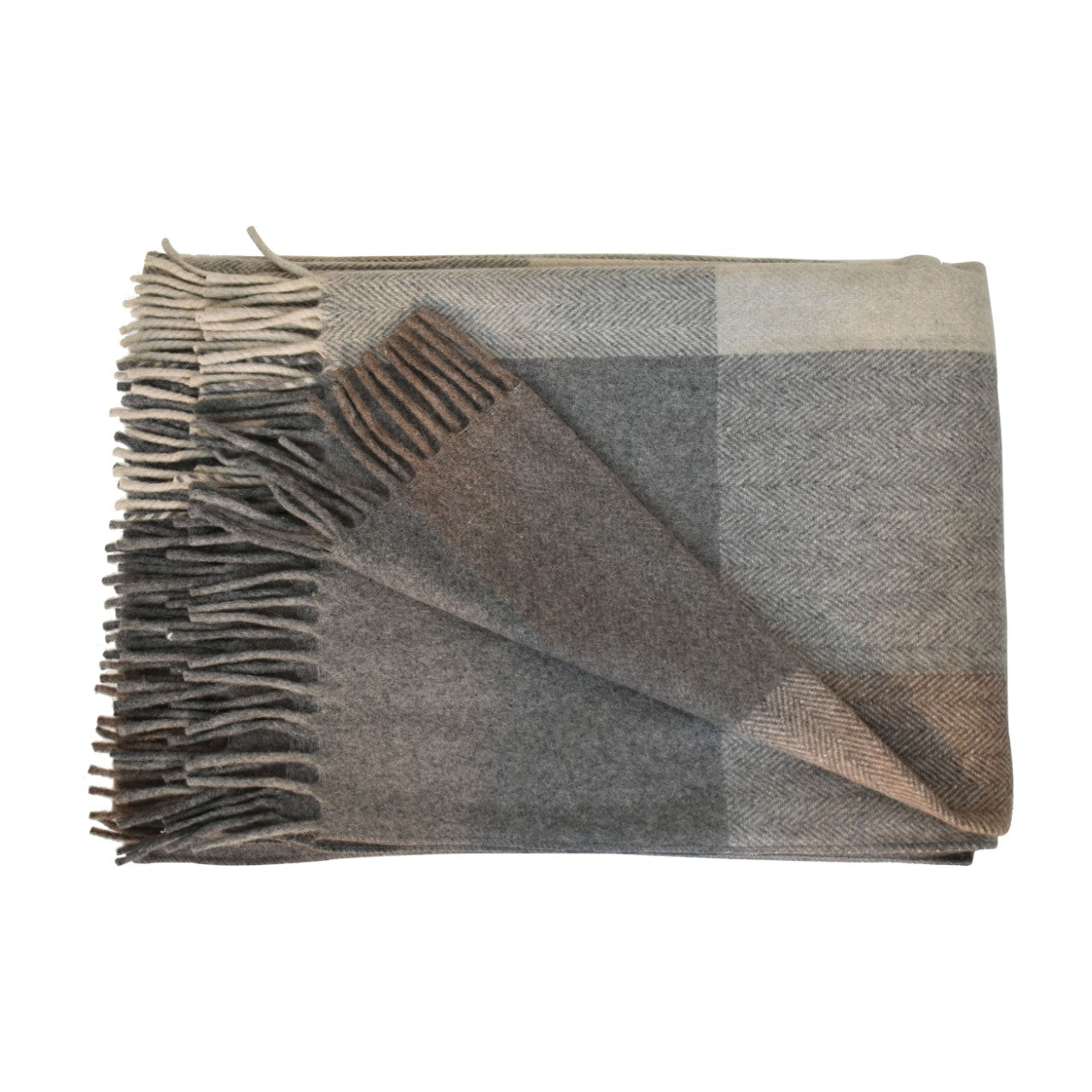 Cote Furniture | Selin Woolen Throw - Grey Throws IN3085