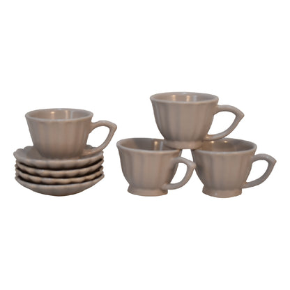 Cote Furniture | Petal Cup & Saucer Set of 4 - Nude  Kitchenware IN3108