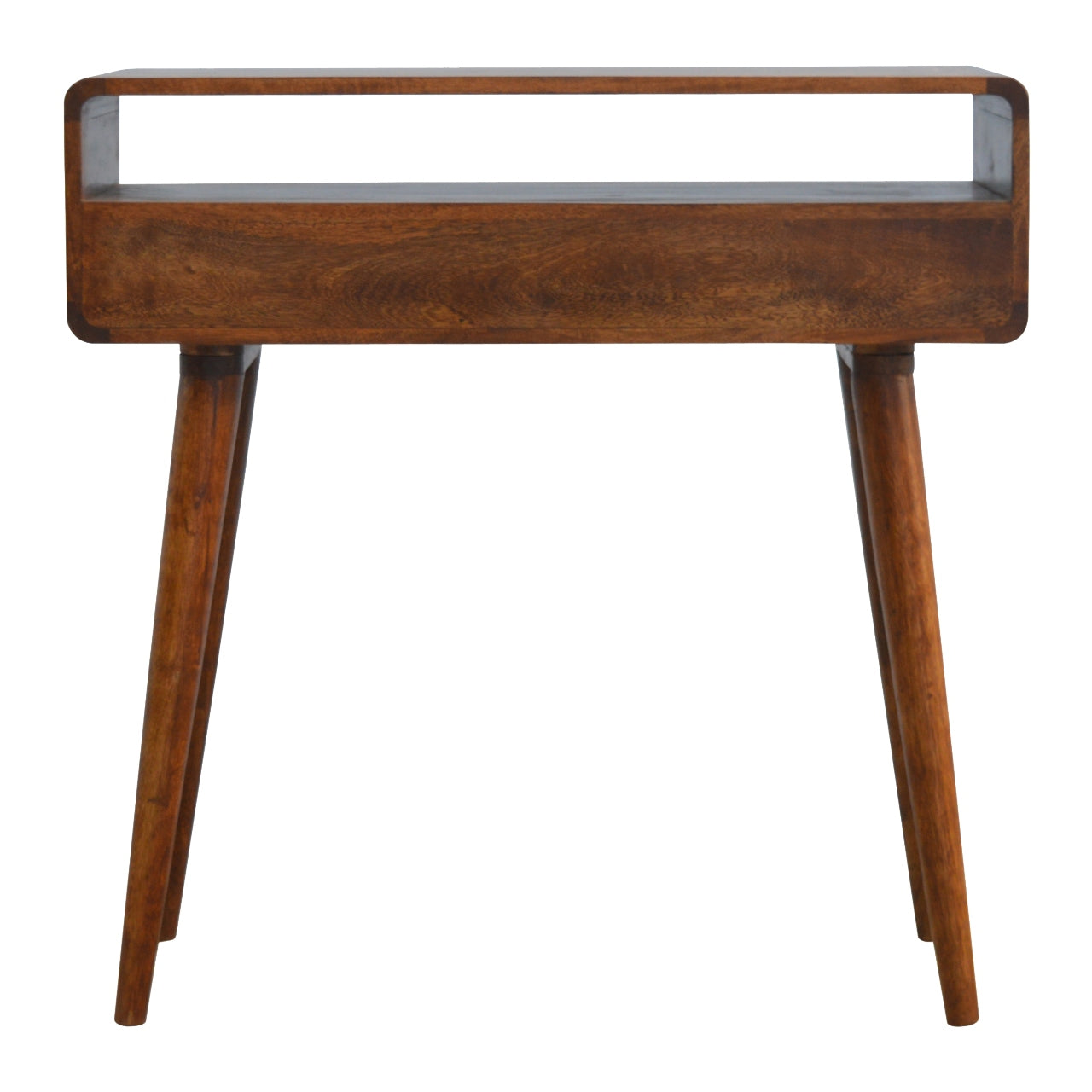 Cote Furniture | Curved Console Table 2 Drawer - Chestnut Curved, Console Tables IN311