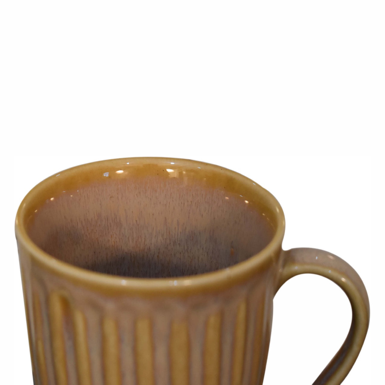 Cote Furniture | Beige Ribbed Mug Set of 4 IN3127