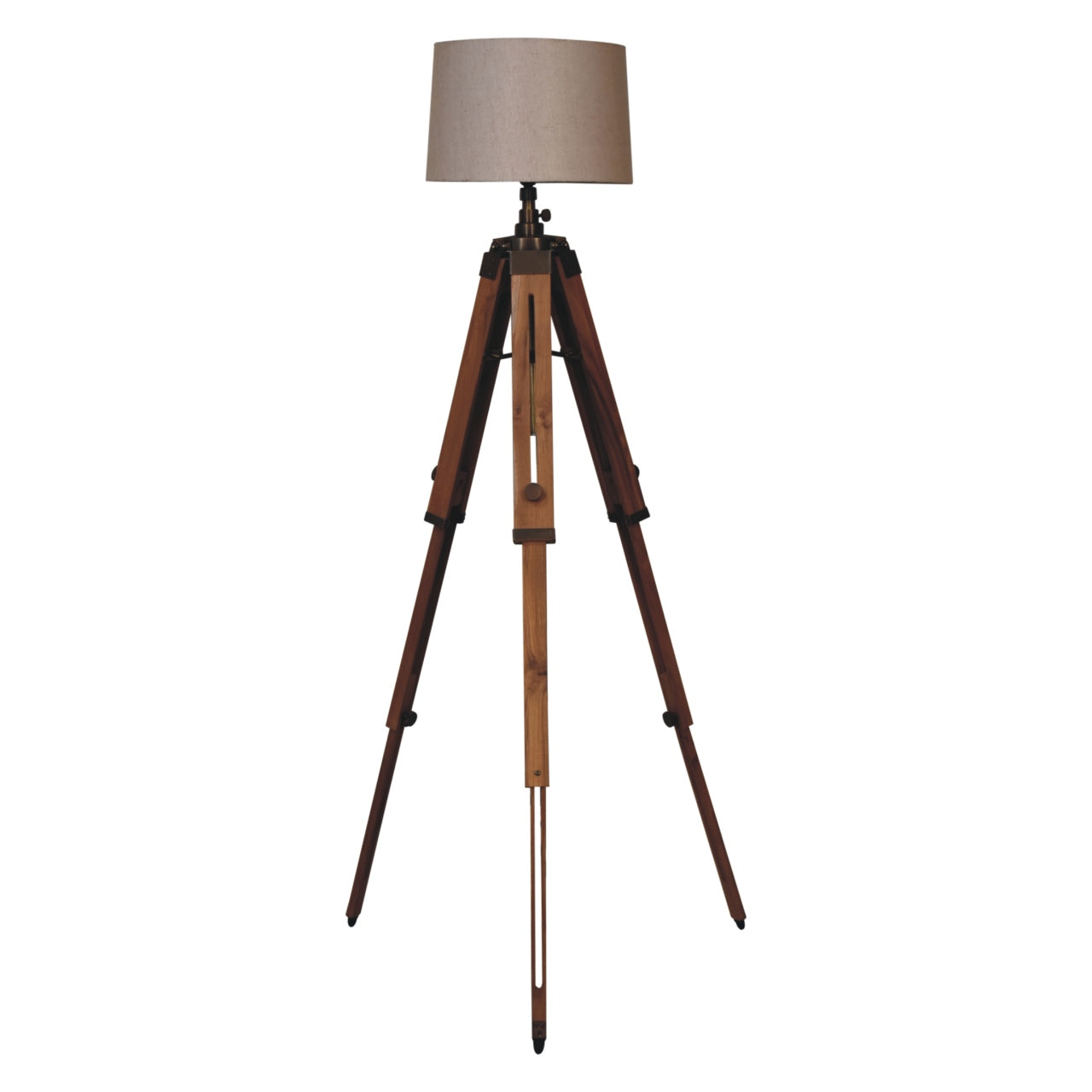 Cote Furniture | Tripod Floor Lamp - Wooden Legs Floor Lamps IN3146