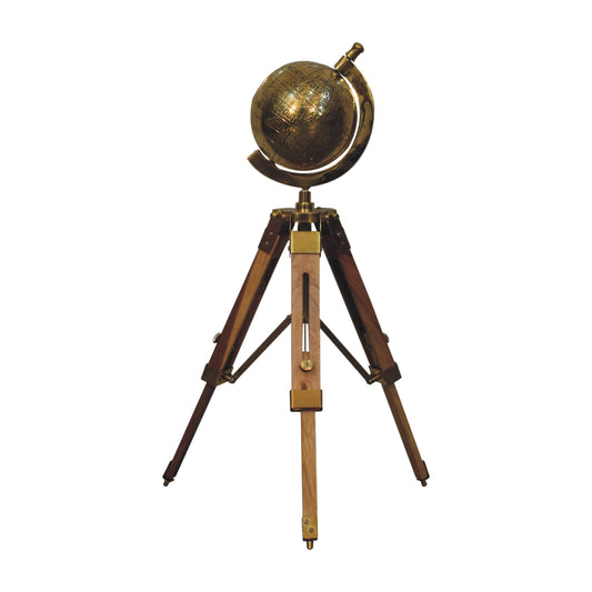 Cote Furniture | Tripod Globe - Antique Brass  Decorative Objects IN3152