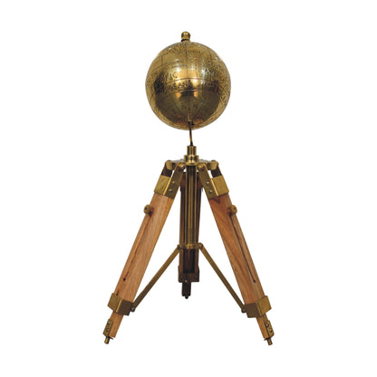 Cote Furniture | Tripod Globe - Antique Brass  Decorative Objects IN3152