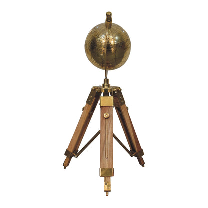 Cote Furniture | Tripod Globe - Antique Brass  Decorative Objects IN3152