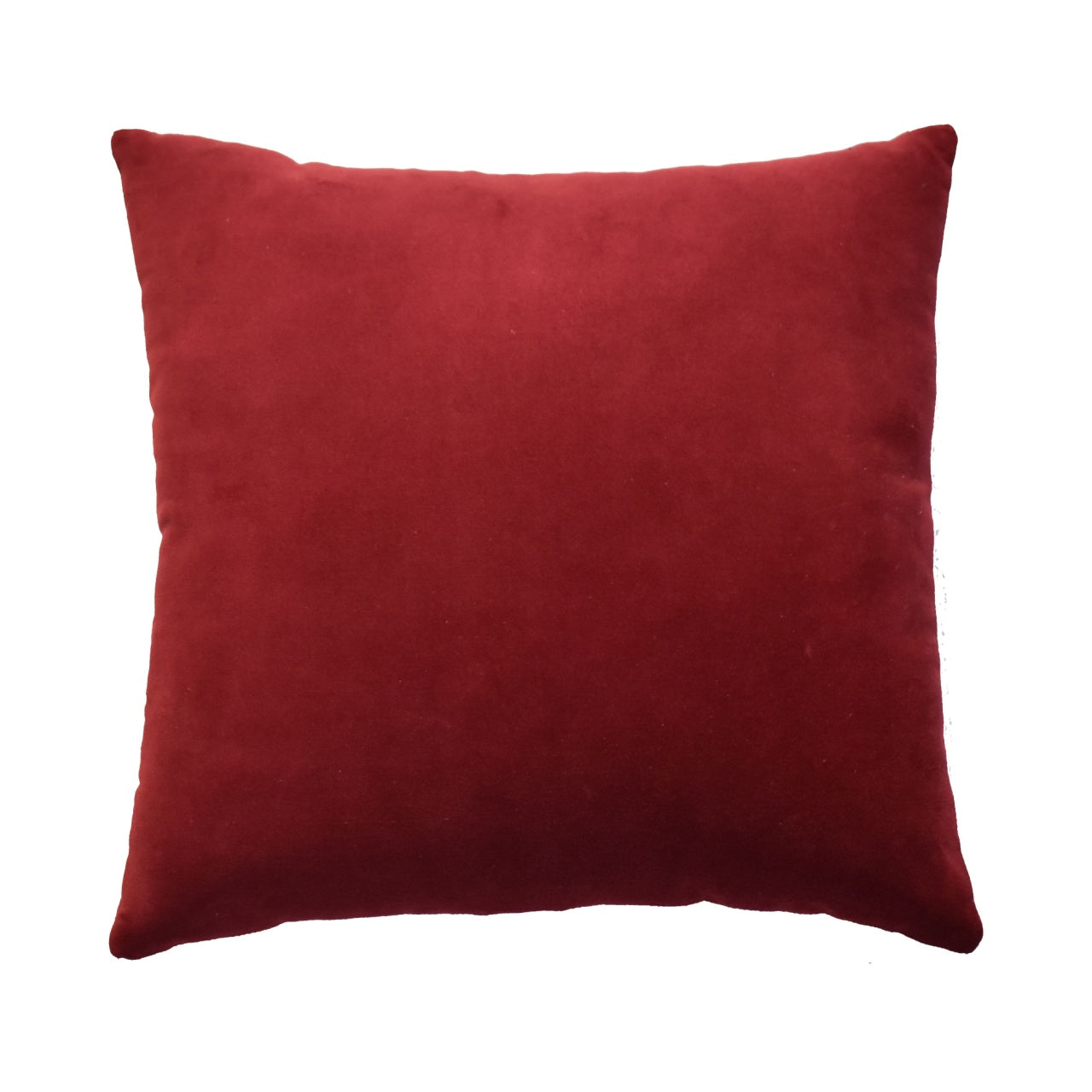 Cote Furniture | Quinn Velvet Button Cushion Set of 2 - Wine Red IN3200