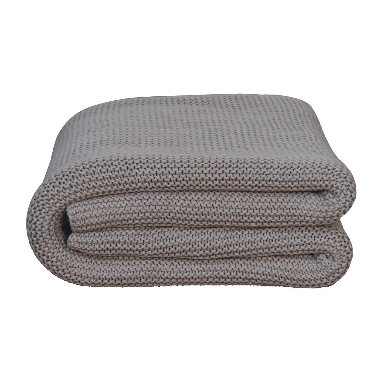 Cote Furniture | Double Knitted Throw - Grey  Throws IN3230