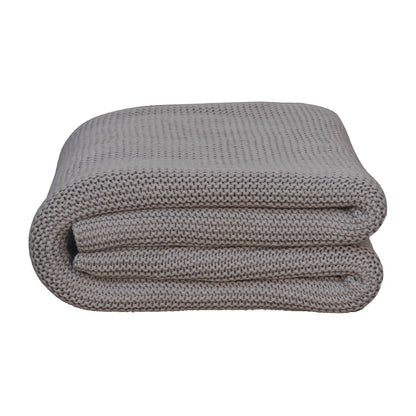 Cote Furniture | Double Knitted Throw - Grey  Throws IN3230