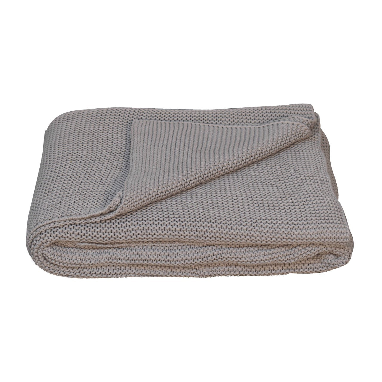 Cote Furniture | Double Knitted Throw - Grey  Throws IN3230