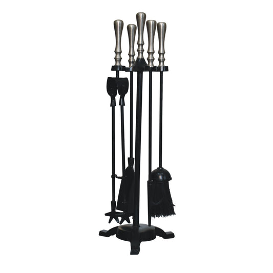 Cote Furniture | Armour Nickel Fire Tool Set Decorative Objects IN3232