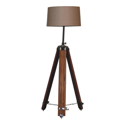 Cote Furniture | Teak Tripod Floor Lamp - Extendable Floor Lamps IN3259