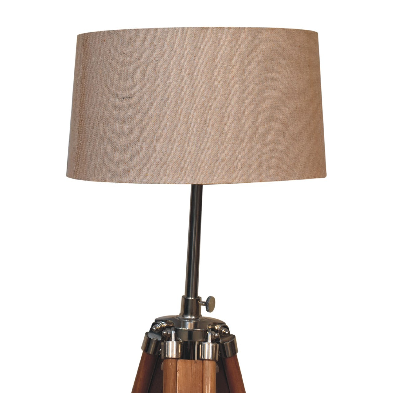 Cote Furniture | Teak Tripod Floor Lamp - Extendable Floor Lamps IN3259