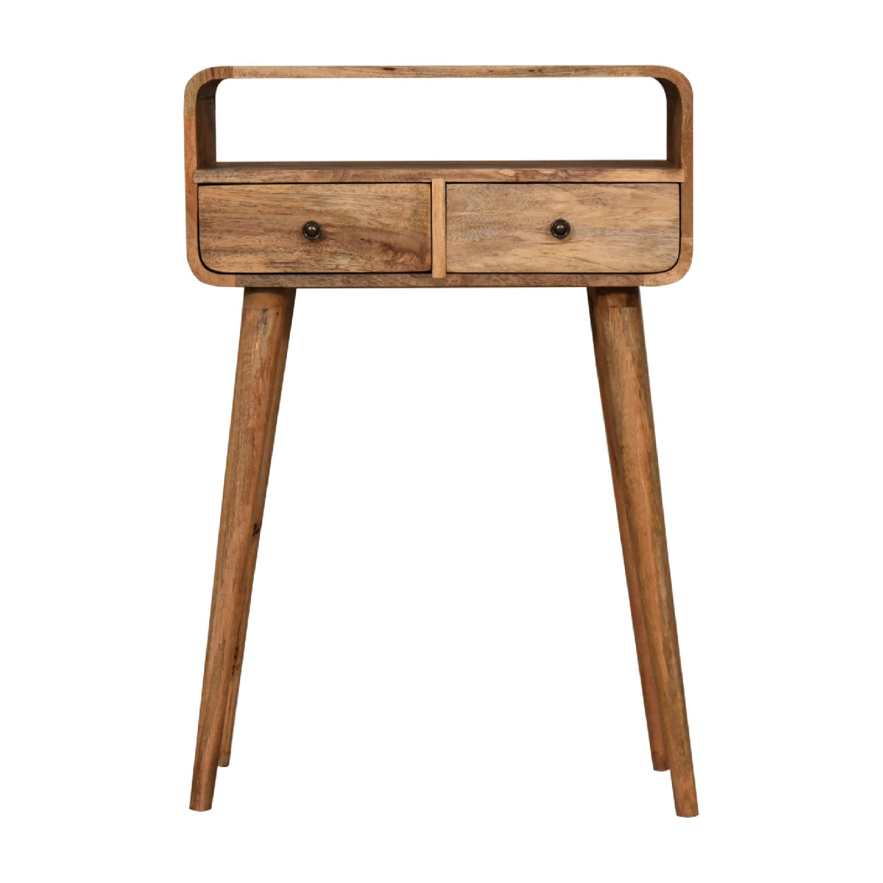 Cote Furniture | Small Curved Console Table - Oak Compact, Console Tables IN3271