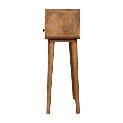 Cote Furniture | Small Curved Console Table - Oak Compact, Console Tables IN3271