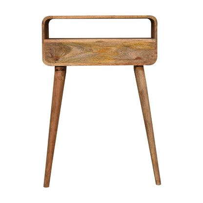 Cote Furniture | Small Curved Console Table - Oak Compact, Console Tables IN3271