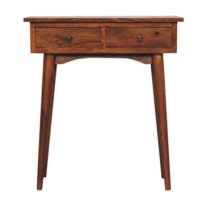 Cote Furniture | Small Hallway Console Table - Chestnut  Compact, Console Tables IN3273