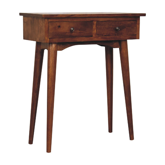 Cote Furniture | Small Hallway Console Table - Chestnut  Compact, Console Tables IN3273