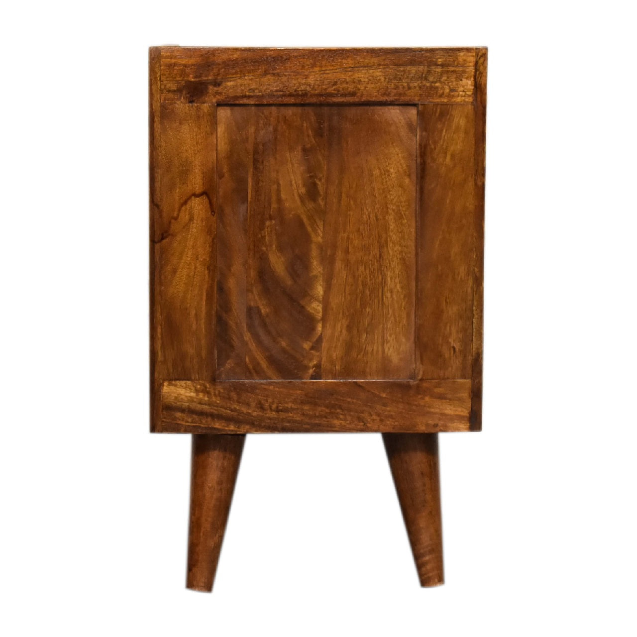 Cote Furniture | Small Manila (Gold) 1 Drawer Bedside Table - Chestnut Compact, Manilla, Bedside Tables IN3291