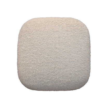 Cote Furniture | Boucle Square Footstool - Cream  Footstools IN3306