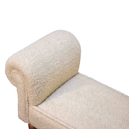 Cote Furniture | Boucle Bench - Cream  Hallway Seating & Storage, Accent Chairs & Armchairs IN3308