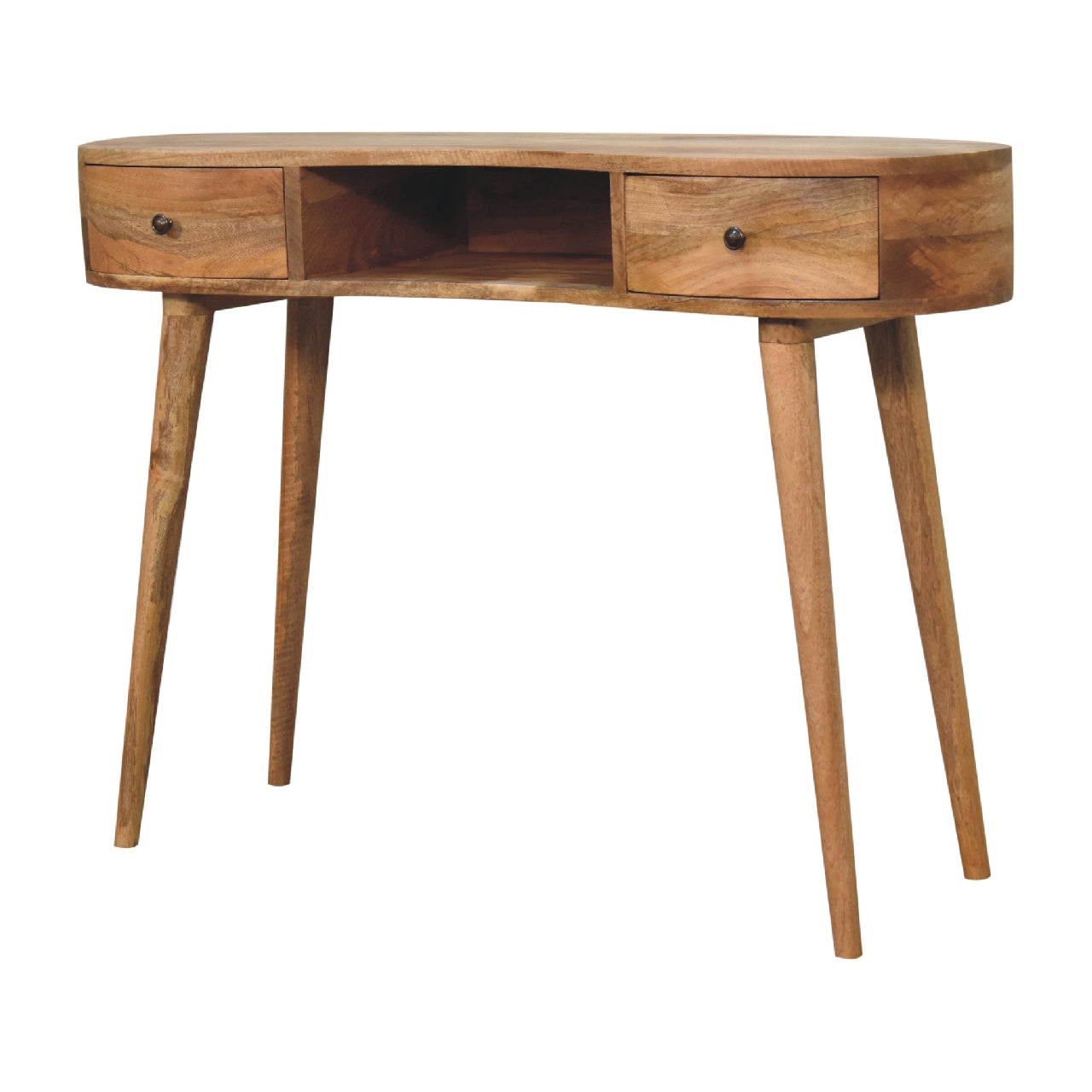 Cote Furniture | Wave Desk - Oak  Compact, Dressing Tables & Desks, Office Desk IN3320