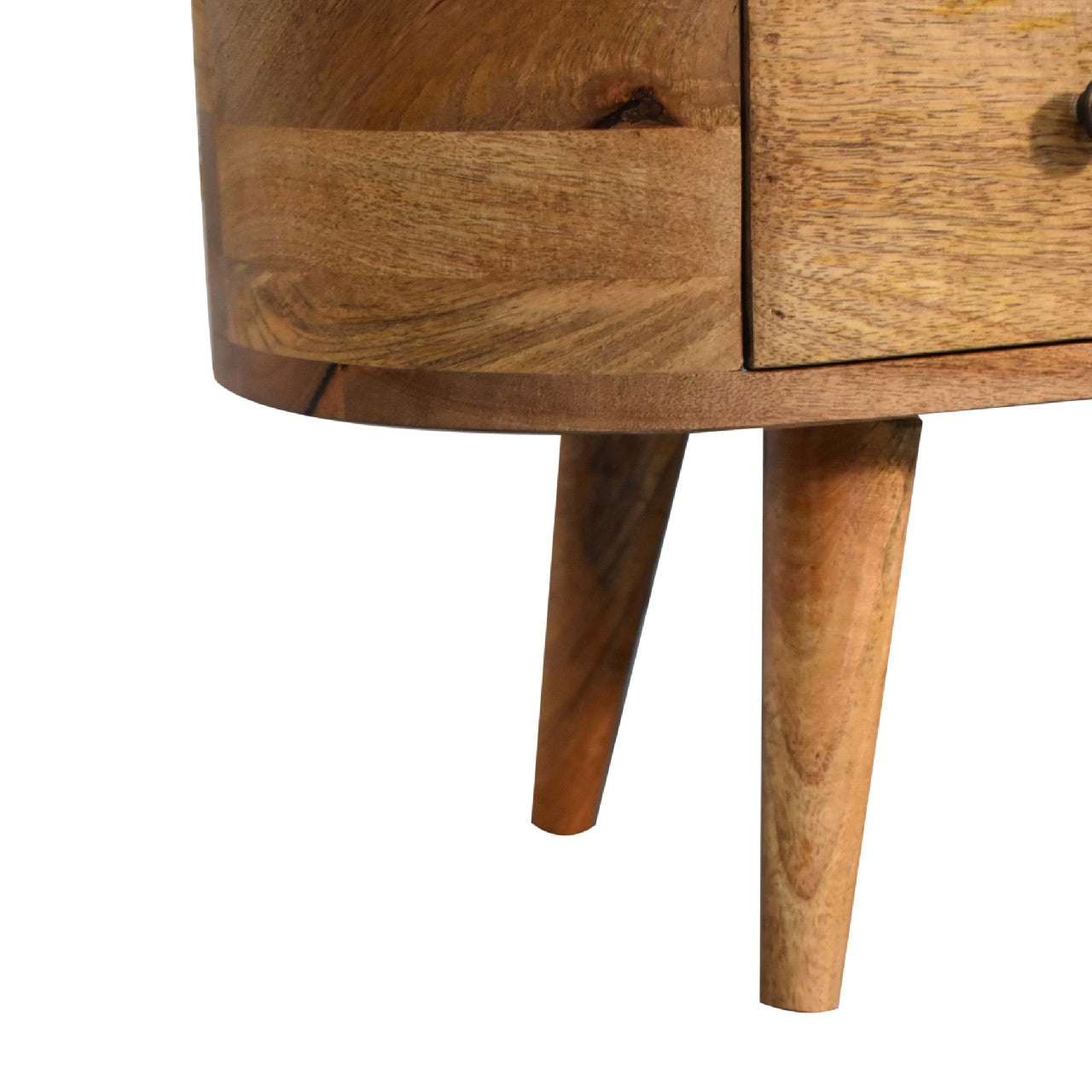 Cote Furniture | Small Round End TV Unit - Oak  Compact, TV Stands IN3327