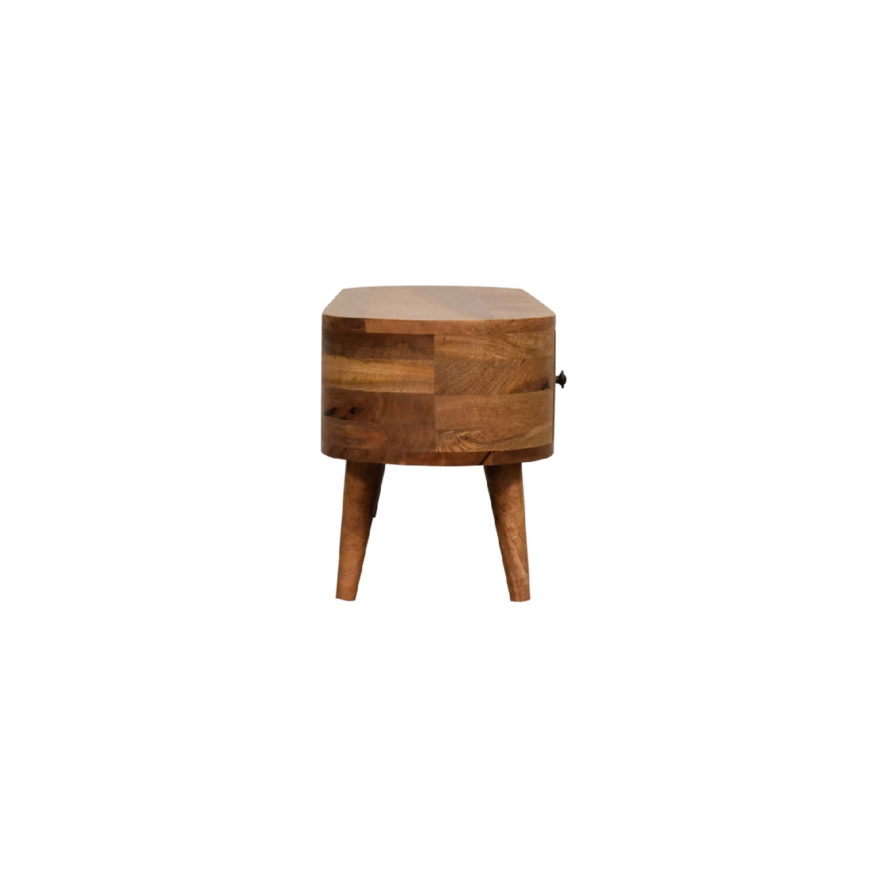 Cote Furniture | Small Round End TV Unit - Oak  Compact, TV Stands IN3327