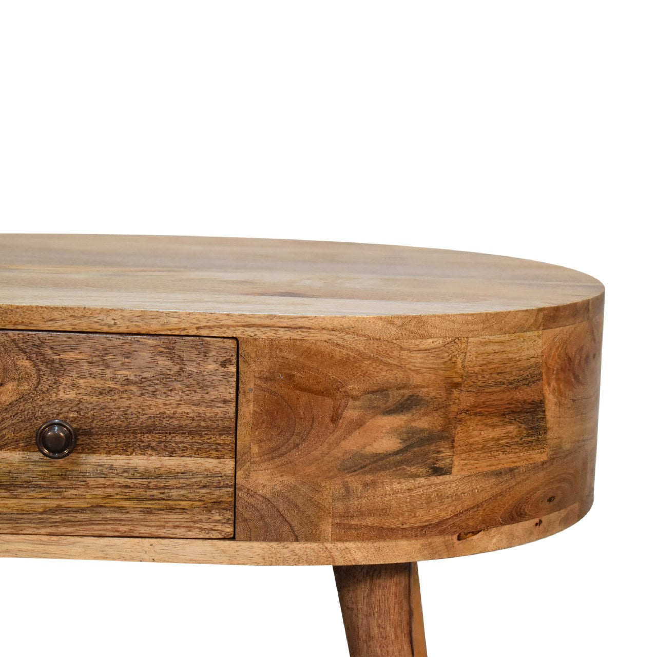 Cote Furniture | Small Rounded Coffee Table - Oak  Compact, Coffee Tables IN3328