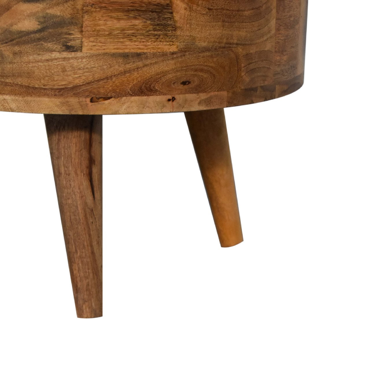 Cote Furniture | Small Rounded Coffee Table - Oak  Compact, Coffee Tables IN3328