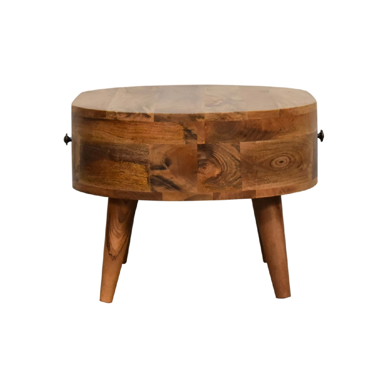 Cote Furniture | Small Rounded Coffee Table - Oak  Compact, Coffee Tables IN3328