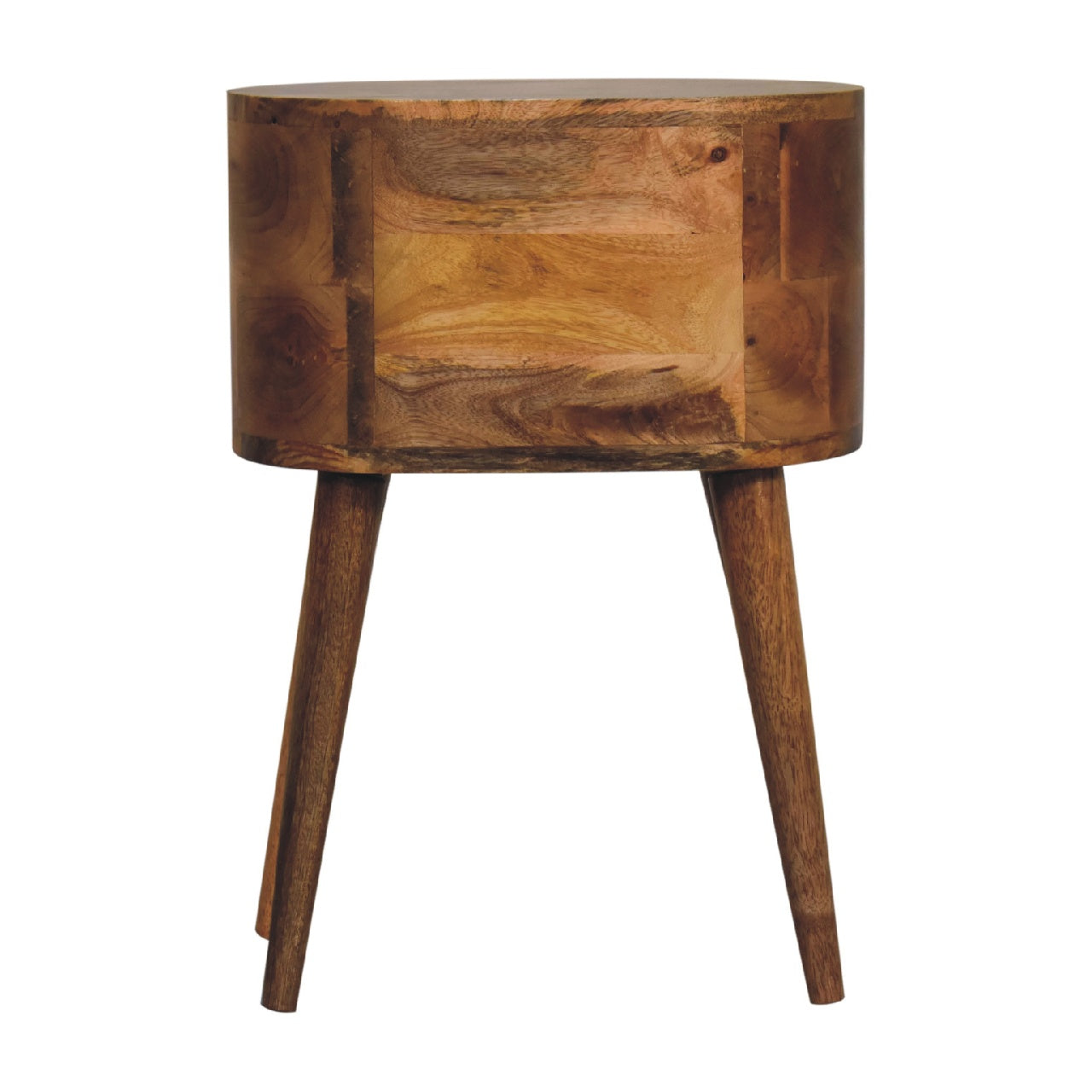 Cote Furniture | Small Rounded Bedside Table Table - Oak  Compact, Bedside Tables IN3330