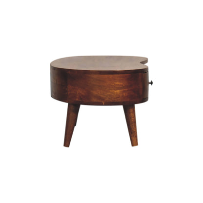 Cote Furniture | Small Wave Coffee Table - Chestnut  Compact, Wave, Coffee Tables IN3338