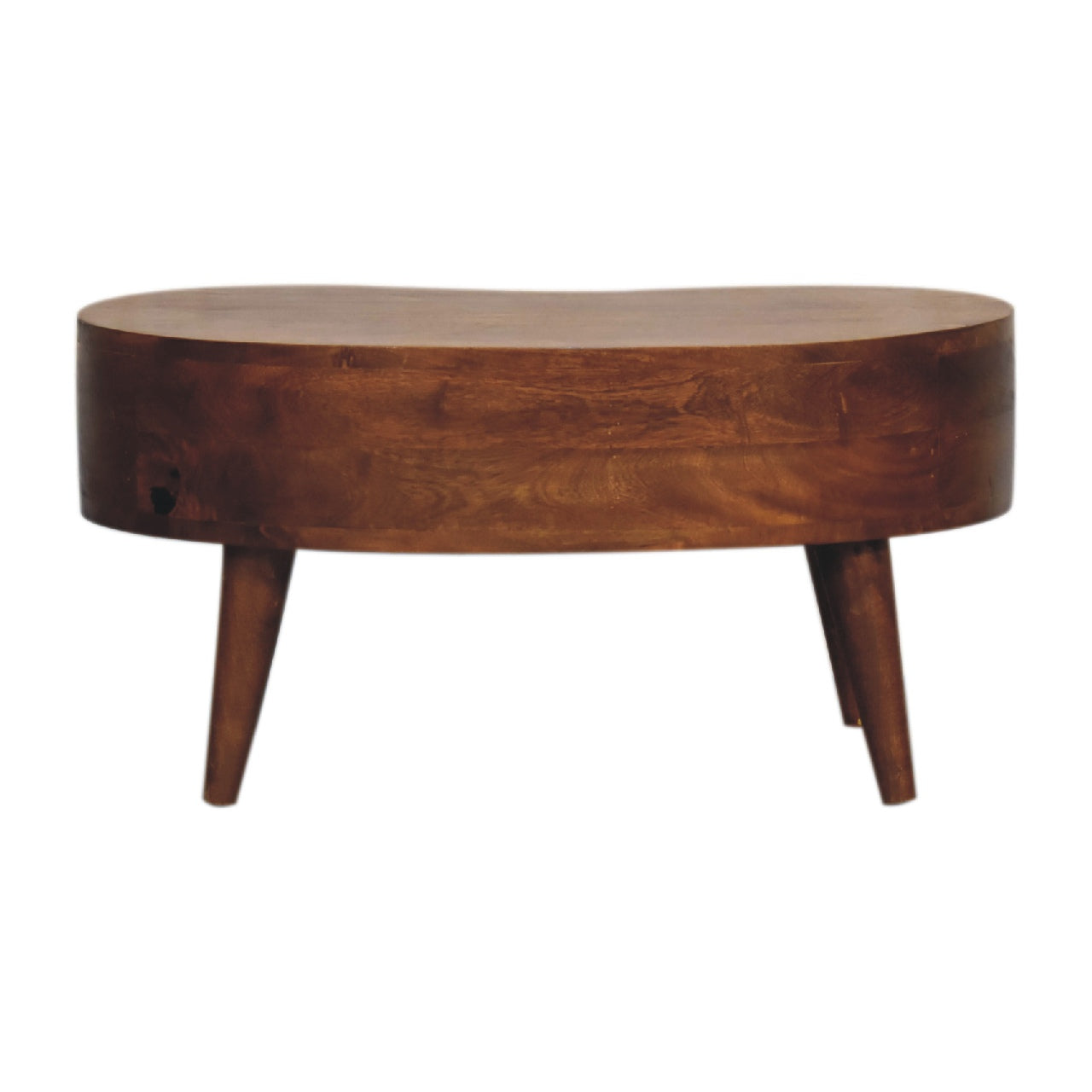 Cote Furniture | Small Wave Coffee Table - Chestnut  Compact, Wave, Coffee Tables IN3338