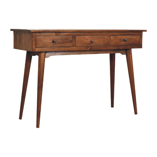 Cote Furniture | Large Console Table 3 Drawer - Chestnut Console Tables IN3345