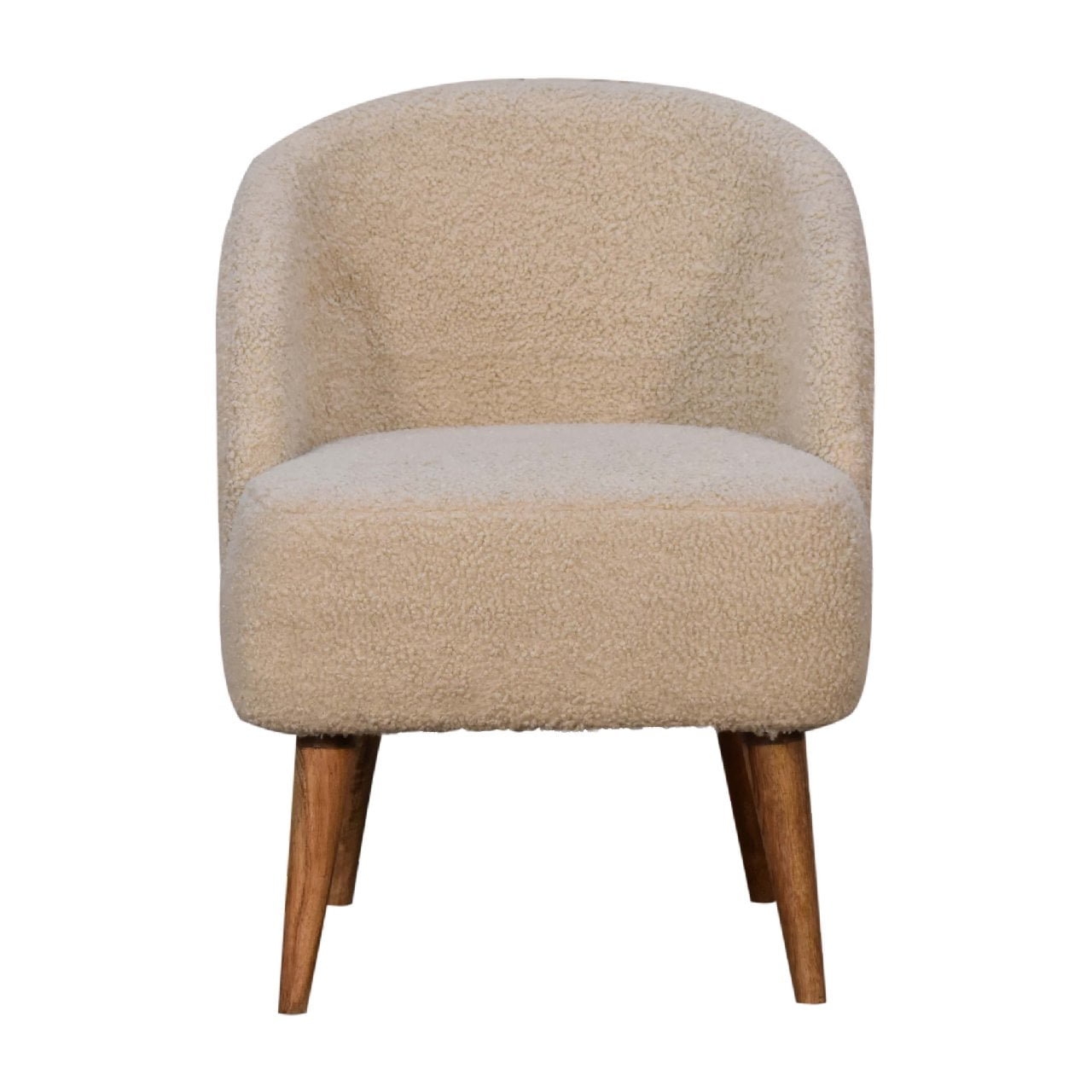 Cote Furniture | Boucle Tub Chair - Cream  Sofas & Seating, Accent Chairs & Armchairs IN3356