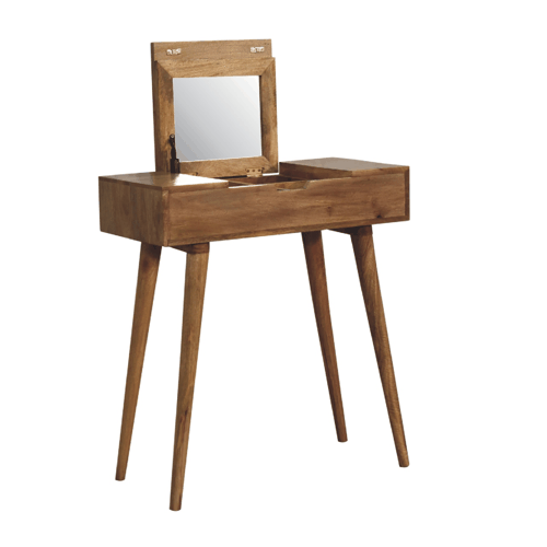 Cote Furniture | Small Dressing Table With Mirror - Oak  Compact, Dressing Tables & Desks IN3362