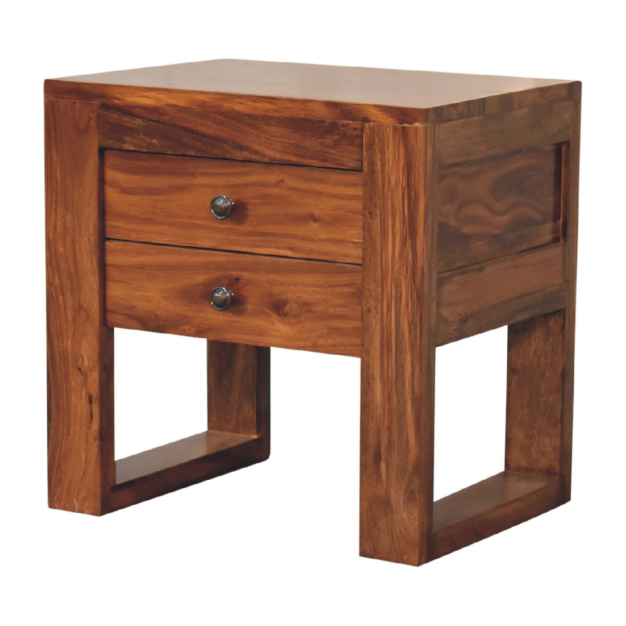 Cote Furniture | U-Square Bedside Table - Honey  Bedside Tables IN3378