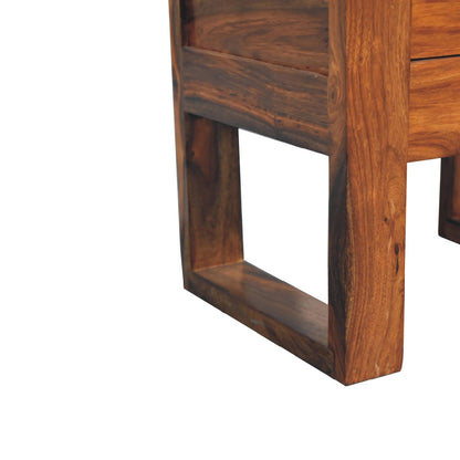 Cote Furniture | U-Square Bedside Table - Honey  Bedside Tables IN3378