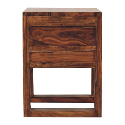 Cote Furniture | U-Square Bedside Table - Honey  Bedside Tables IN3378