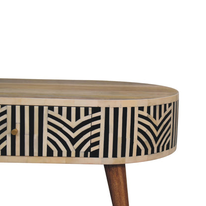 Cote Furniture | Edessa White Pattern Coffee Table - Oak Edessa, Coffee Tables IN3384