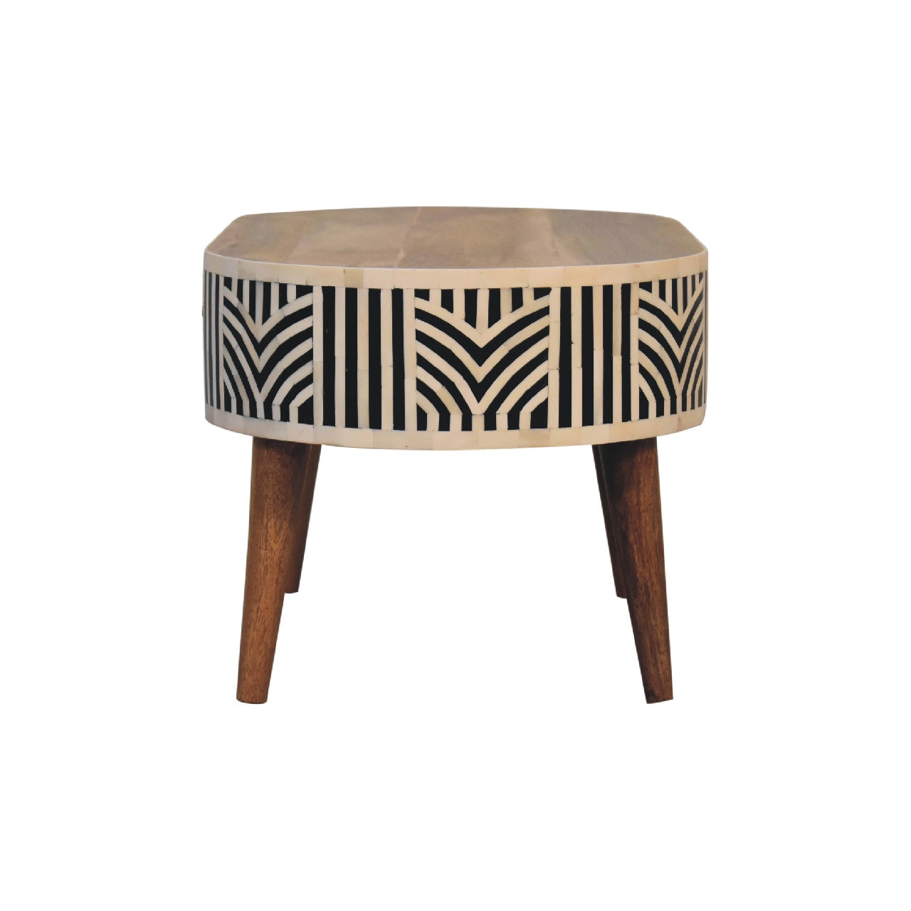 Cote Furniture | Edessa White Pattern Coffee Table - Oak Edessa, Coffee Tables IN3384